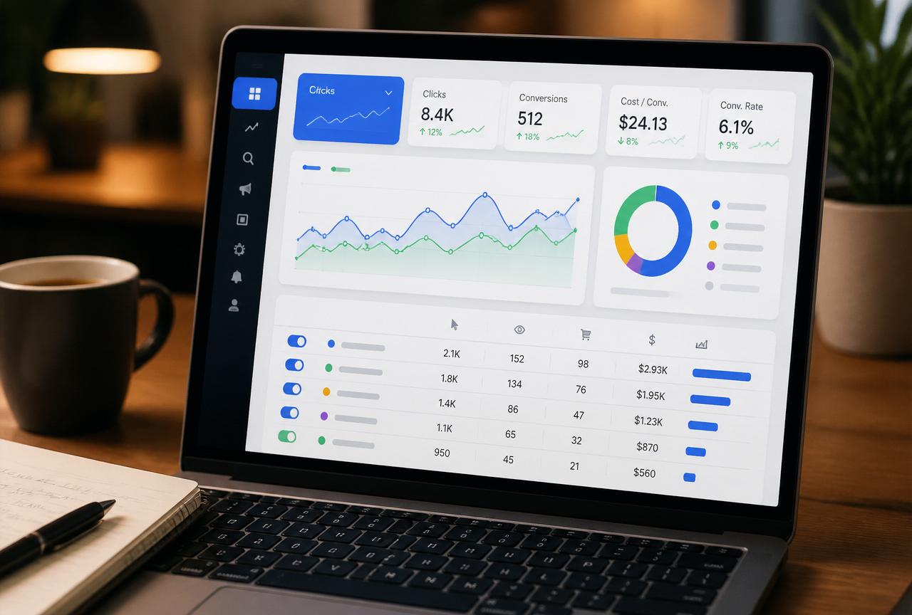 Analytics dashboard